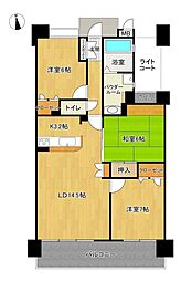 ロフティ小郡 3LDKの間取図画像