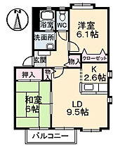 サテライトA　2棟  ｜ 香川県高松市林町（賃貸アパート2LDK・1階・55.89㎡） その2