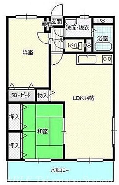 ローザ・クオーレI ｜香川県高松市春日町(賃貸マンション2LDK・1階・60.97㎡)の写真 その2