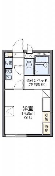 レオパレスエクレール鬼無 209｜香川県高松市鬼無町藤井(賃貸アパート1K・2階・23.18㎡)の写真 その2