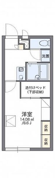 レオパレスコンフォール屋島 202｜香川県高松市屋島中町(賃貸アパート1K・2階・23.18㎡)の写真 その2