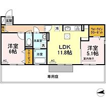 リリックガーデンA棟  ｜ 香川県高松市新田町甲（賃貸アパート2LDK・1階・55.60㎡） その2