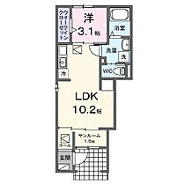 サンフラワー太田駅サイドＤ 101 ｜ 香川県高松市多肥下町108番地1（賃貸アパート1LDK・1階・36.25㎡） その2