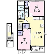 シェリール　I 202 ｜ 香川県高松市檀紙町1730番地4（賃貸アパート2LDK・2階・55.85㎡） その2