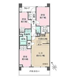 間取図画像 3LDK