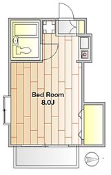 コーポグレイス ワンルームの間取図画像