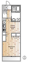 コルツァ 1DKの間取図画像