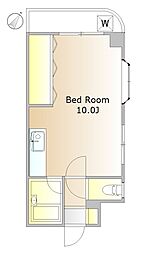 アンドウグリーンハイム ワンルームの間取図画像