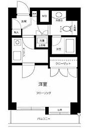 シンシア学芸大学 1Kの間取図画像