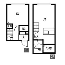 ザクラスグランドレジデンス 1LDKの間取図画像