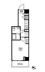 MAKESDESIGN蒲田WEST 1Kの間取図画像