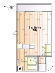 セブンゲイツ ワンルームの間取図画像