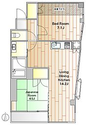 シトラスカン 2LDKの間取図画像