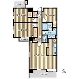 HF学芸大学レジデンス2 3LDKの間取図画像