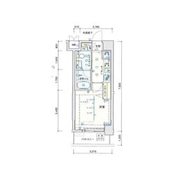 バージュアル大森 1Kの間取図画像