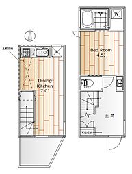 ヨシノコネクト 1DKの間取図画像