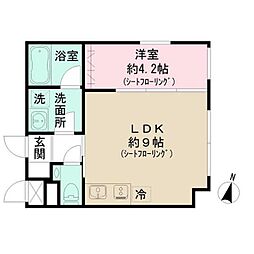 ベラ・カーサ大岡山 4階1LDKの間取り