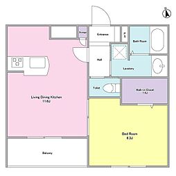 間取図画像 1LDK