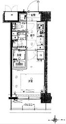 ハーモニーレジデンス武蔵小杉002 1階1Kの間取り