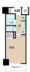 日神パレステージ三軒茶屋第2 9階1Kの間取り