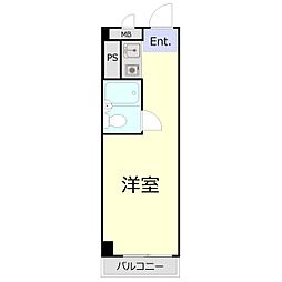 五反田ダイヤモンドマンション ワンルームの間取図画像
