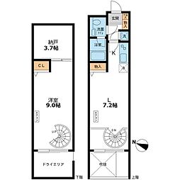 CASSIA目黒 1SDKの間取図画像