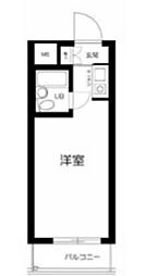 ラカーサ ワンルームの間取図画像