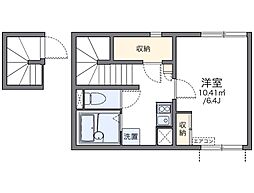 レオネクストスミレハイム 1Kの間取図画像