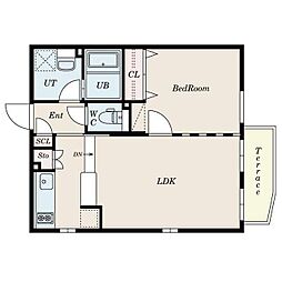間取図画像 1LDK