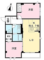 エルキュ―ル東品川（Nearly　ZEH） 1階2LDKの間取り