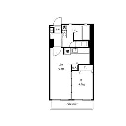 フレア雪谷 1LDKの間取図画像