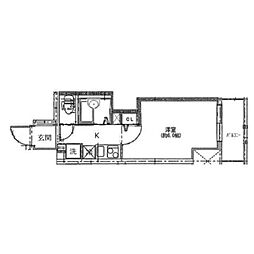 TFレジデンス蒲田 1Kの間取図画像