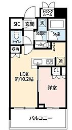パークシティ武蔵小山ザタワー 1LDKの間取図画像