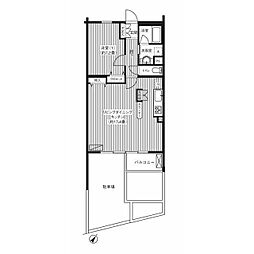 シエールグラン上池台 1LDKの間取図画像