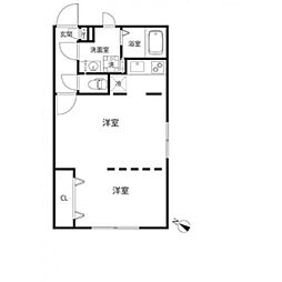 Brancheメグロ 1LDKの間取図画像