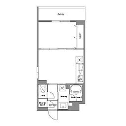 EMパレス田園調布 1LDKの間取図画像