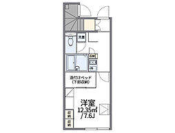 レオパレスパトナ久が原 1Kの間取図画像
