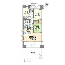ジェントリーハウス品川大井 3LDKの間取図画像