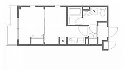 アルティザ上野毛 3階1DKの間取り