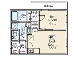 間取図画像 1LDK