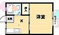 ハイツケイ 1Kの間取図画像