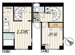 JLBグランエクリュ初台 1LDKの間取図画像