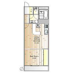 秀和恵比寿レジデンス 1LDKの間取図画像