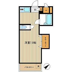fit・代々木公園 1Kの間取図画像