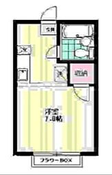 パークサイド駒場 ワンルームの間取図画像