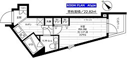 グランドコンシェルジュ用賀アジールコート 1Kの間取図画像