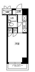 スカイコート世田谷4 ワンルームの間取図画像