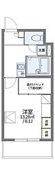 レオパレスパルコートA 1Kの間取図画像