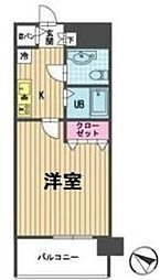 メゾン・ド・ヴィレ渋谷 1Kの間取図画像