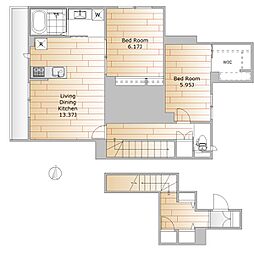 間取図画像 2LDK